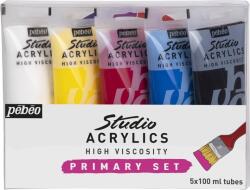 Pébéo Acrylic Paint Akril festékek készlete 5 x 100 ml 5 db (<![CDATA[833000]]>)