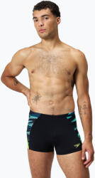 Speedo Boxeri de înot pentru bărbați Speedo Endurance+ MAX Splice Aquashort black/hyper yellow