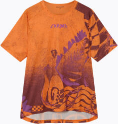 Endura Tricou de ciclism pentru bărbați Endura Singletrack Print end orange