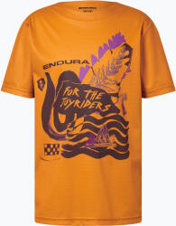 Endura Tricou de ciclism pentru copii Endura Singletrack Core Jr end orange