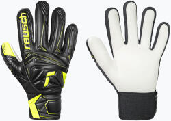 Reusch Mănuși de portar pentru copii Reusch Attrakt Starter Solid Finger Support Junior black/safety yellow