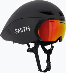 Smith Optics Cască de bicicletă Smith Jetstream TT matte black/chromapop red mirror/clear