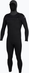 O'Neill Costum de înot pentru bărbați O'Neill Epic 6/4 Chest Zip with Hood black/black/black