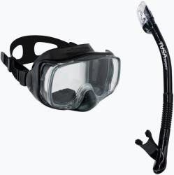 TUSA Mască + Snorkel set negru UC-3325P