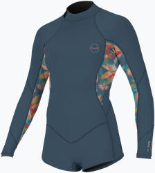 O'Neill Costum de neopren pentru copii O'Neill Girls Bahia 2/1 Back Zip LS Spring copen blue/painted tropics/copen blue
