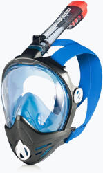 AQUA-SPEED Mască facială completă de snorkeling AQUA-SPEED Brizo + suport pentru cameră negru/albastru