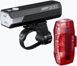 CatEye Set de faruri pentru bicicletă CatEye AMPP 900 HL-EL089RC / TL-LD810 VIZ300 USB-C black