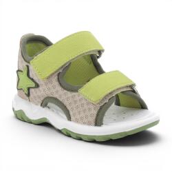 PRIMIGI sandale pentru băieți cu pas frontal cu velcro bej/lime (14C376)
