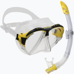 CRESSI Set de scufundări Cressi Matrix + mască Gamma + snorkel galben DS302504