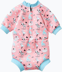 Splash About Spumă de înot pentru copii Splash About Happy Nappy Nina's Ark 1mm roz HNWNAL