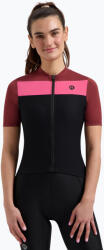 Rogelli Tricou de ciclism pentru femei Rogelli Core Block W black/bordeaux/pink
