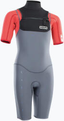 ION Costum de surfing pentru copii ION Capture 2/2 Shorty Back Zip Jr steel blue/red