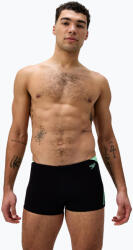 Speedo Boxeri de înot pentru bărbați Speedo Hyper Boom Splice negru/verde alfalfa