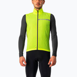 Castelli Vestă de ciclism pentru bărbați Castelli Squadra Stretch electric lime/dark gray