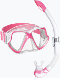 mares Set de snorkeling Mares Combo Wahoo Neon pink/white/clear