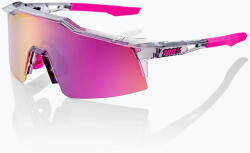  Ochelari de soare 100% Speedcraft SL polished translucent grey/purple multilayer mirror