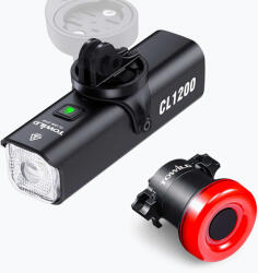 TOWILD Set de lămpi pentru bicicletă TOWILD CL600 + TL03 set black