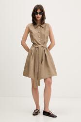 HUGO BOSS rochie neagră din amestec de in Kaleisi PPY2-SUD1I6_08X (50559516)