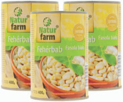 Natur farm fehérbab (3x400 g)