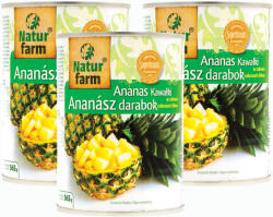 Natur farm darabolt ananász (3x565 g)