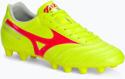 Mizuno Morelia II Club MD biztonsági sárga/tüzes korall 2/galaxis ezüst férfi futballcipő