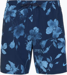 Nike Férfi Nike Fine Floral 7" Volley úszónadrág éjfekete tengerészkék