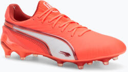 PUMA King Ultimate FG/AG férfi futballcipő izzó piros/puma fehér/piros tűz