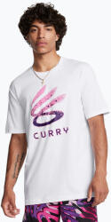 Under Armour Férfi Under Armour Curry Logós póló Trend fehér/lila