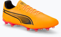PUMA King Pro Fg/Ag sun stream/puma black/sunset glow futballcipő