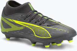 PUMA Férfi futballcipő PUMA Ultra 5 Play+ FG/AG matt öregedő ezüst/sárga riasztás/puma öregedő ezüst