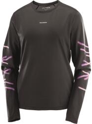 Salomon SHAKEout Core Graphic LS Running Tee Womens - Black