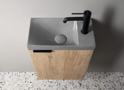 SAPHO Agos beton kézmosó 40x22 cm, szürke AS40017 (AS40017)
