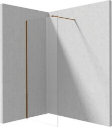 Deante Prizma Walk-in zuhanyfal 80x195 átlátszó üveggel, szálcsiszolt bronz profilszín KTJ C38P (KTJ_C38P)