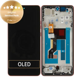 Motorola Ecran pentru Motorola Moto G86 5G, Sticlă tactilă cu ramă, Chrysanthemum, 5D68C30477, Genuine Service Pack, Chrysanthemum