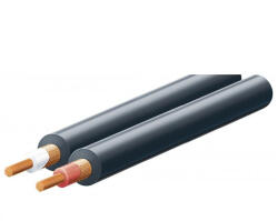 Somogyi Elektronic SAL KN 6 árnyékolt vezeték, 2 ér, 0, 08 mm2, fekete, 100 m/ tekercs (KN 6)
