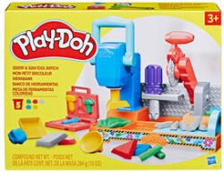Hasbro Banc de lucru Play-Doh cu presa și ferăstrău (F91415L0)