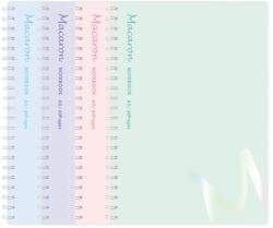 DELI Caiet cu spira A5 60 file dictando MACARONS DELI (DLEN403-A5)