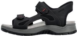 Rieker Sandale barbati, Rieker, 26953-00-Negru, sport, piele ecologica, cu talpa groasa, negru (Marime: 40)