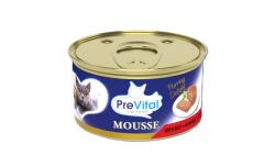 PreVital Mousse Beef - pástétom marhával felnőtt macskák számára 85 g