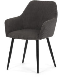 Artium Étkezőszék szürke kordbársony kárpittal - DCH-V4009 GREY6 (artDCH-V4009-GREY6)