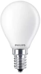Philips MASTER Value, LED-izzó, P45, 40 W, E14, 2700 K, meleg fehér, 470 lm, CRI 90, 15 000 óra, üveg (8719514355491)