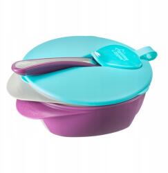 Tommee Tippee Easy Scoop tálkák fedővel és kanállal (6m+), 2 db (5010415467188)