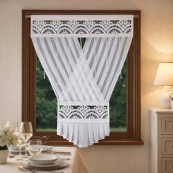 Xzhome Függöny Ablakpanel Áttört Cirkóniákkal 120x150 Glamour Fátyol Alagút Békák (L884-JG624-2-120x150-1)