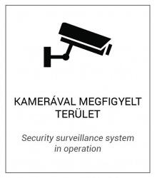 Nestron EGYÉB GYÁRTÓ FM-01 Magyar és angol nyelvű figyelmeztető matrica: "Kamerával megfigyelt terület"; 175 (FM-01) - digipont