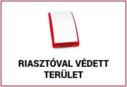 Nestron EGYÉB GYÁRTÓ FTB-RVT01 Műanyag figyelmeztető tábla: "Riasztóval védett terület"; 210x300x1 mm (FTB-RVT01) - digipont