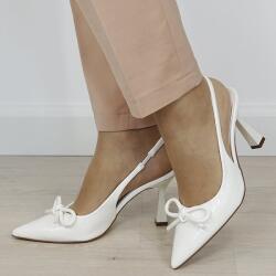 SOFILINE Pantofi albi de lac cu fundita BYJ9881 01 (BYJ9881WHITE-38)