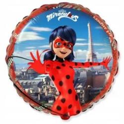 Flexmetal Miraculous: Katicabogár fólia lufi - kerek, 45 cm (C401580) - ejatekok