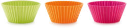 Lékué muffin sütőforma szett, 6db-os, D=7cm, platina szilikon, többszínű