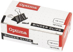 OPTIMA Binder csipesz OPTIMA 19 mm 12 darabos (122151) - papir-bolt