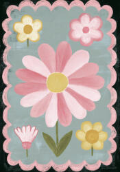 Takoy Panou pentru coaserea unei pături Wellsoft fleece 140x200, flower Pinkie
